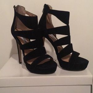 Steve Madden platform heels SPYCEE black suede